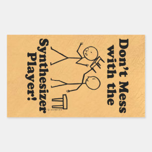 Sticker Rectangulaire Ne manquez pas le lecteur de synthèse Rectangulair