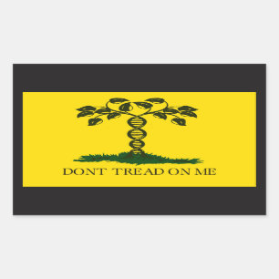 Sticker Rectangulaire Ne marchez pas sur moi - pour des scientifiques