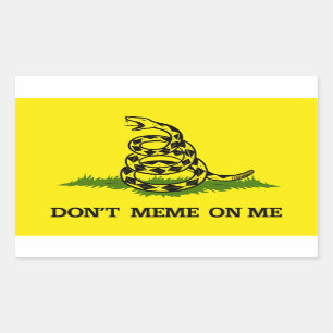 Sticker Rectangulaire Ne mème pas sur moi