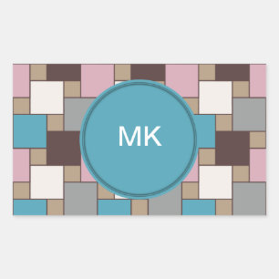 Sticker Rectangulaire Nectar rose élégant