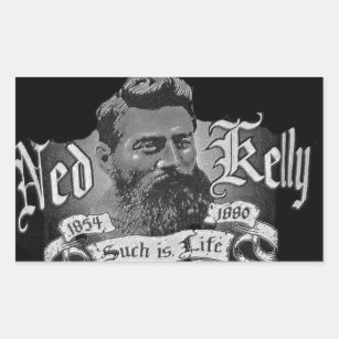 Sticker Rectangulaire Ned Kelly - une légende australienne