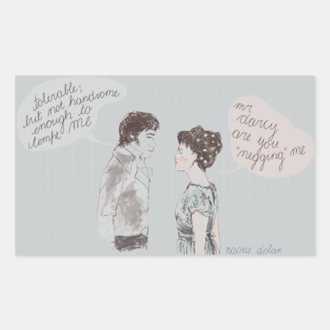 Sticker Rectangulaire Négligence et préjudice (Devant)