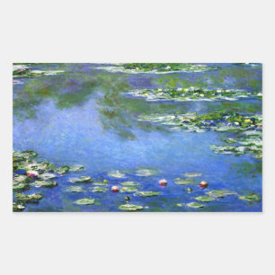 Sticker Rectangulaire Nénuphars par Claude Monet