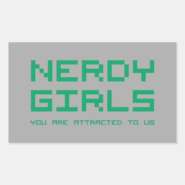 Sticker Rectangulaire Nerdy Girls 2 (Devant)