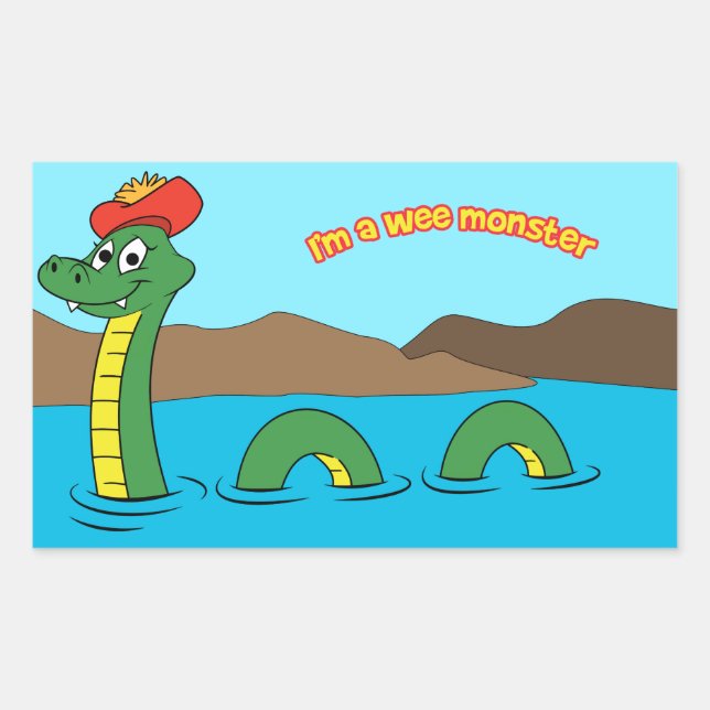 Sticker Rectangulaire Nessie (Devant)