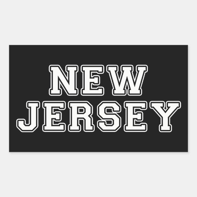 Sticker Rectangulaire New Jersey (Devant)