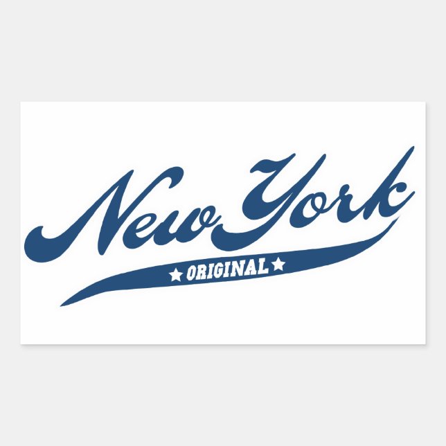 Sticker Rectangulaire New York (Devant)
