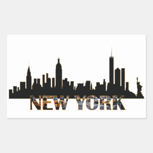 Sticker Rectangulaire New York