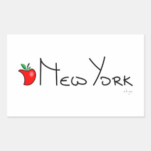 Sticker Rectangulaire New York Big Apple