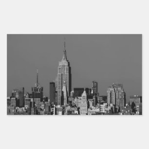Sticker Rectangulaire New York City Manhattan Skyline