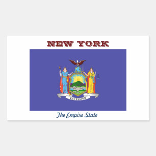 Sticker Rectangulaire New York, l'État impérial,