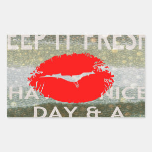 Sticker Rectangulaire Nice et parfait enregistrer la date