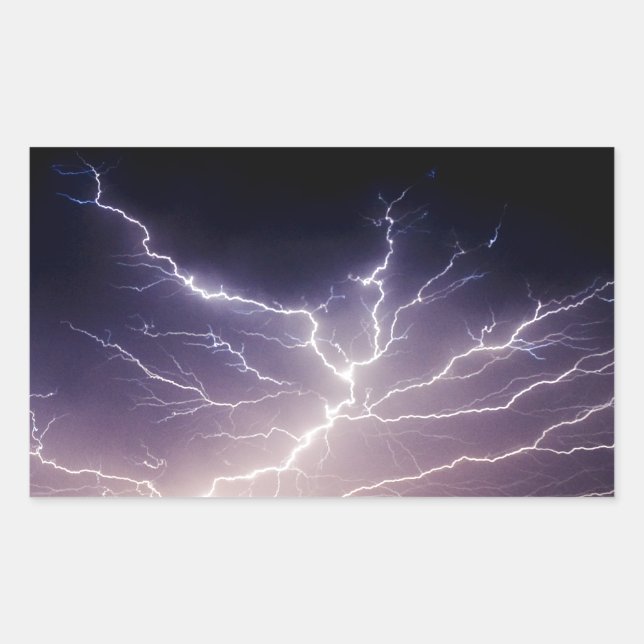 Sticker Rectangulaire Night Lightning (Devant)