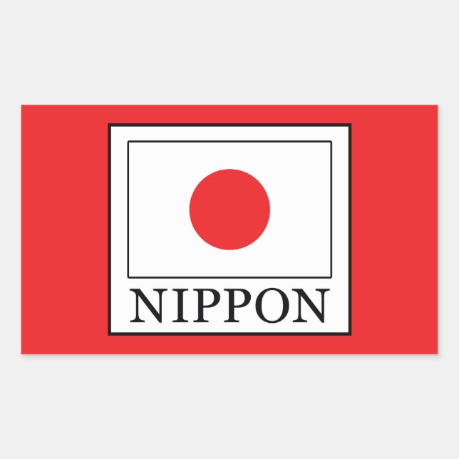 Sticker Rectangulaire Nippon (Devant)