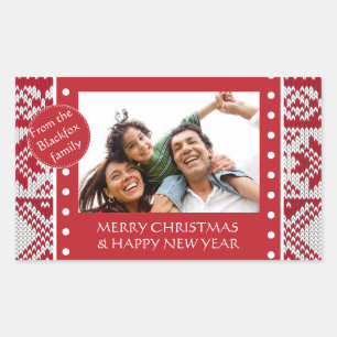 Sticker Rectangulaire Noël