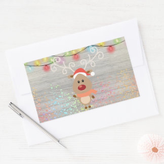 Sticker Rectangulaire Noël