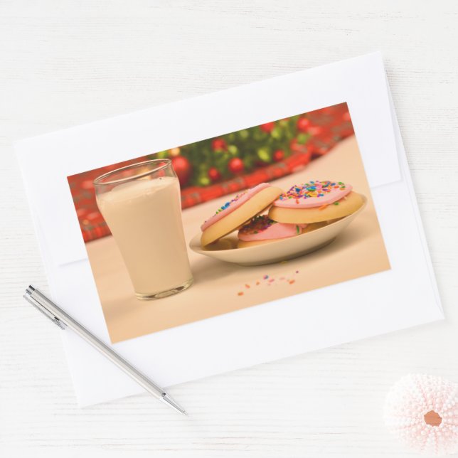 Sticker Rectangulaire Noël (Enveloppe)