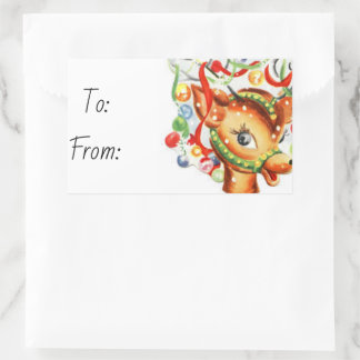 Sticker Rectangulaire Noël