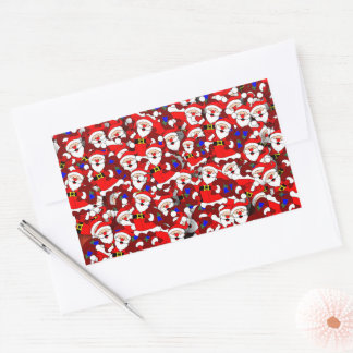 Sticker Rectangulaire Noël