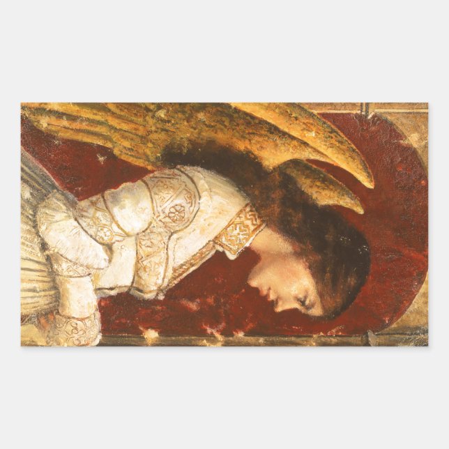 Sticker Rectangulaire Noël Fresco Angel (Devant)