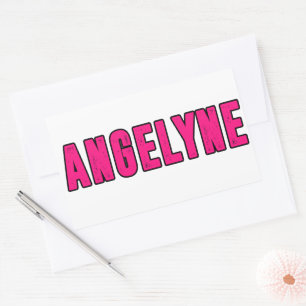 Sticker Rectangulaire Nom Angelyne