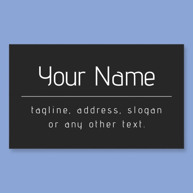 Sticker Rectangulaire Nom commercial minimal moderne et autres informati (Créateur téléchargé)