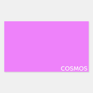 Sticker Rectangulaire Nom de couleur pourpre cosmos
