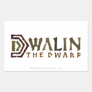 Sticker Rectangulaire Nom de Dwalin