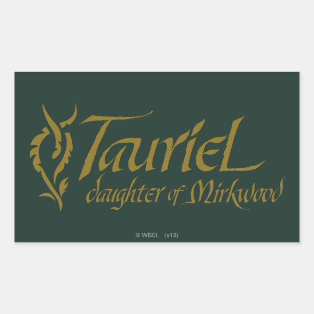 Sticker Rectangulaire Nom de TAURIEL™ (Devant)