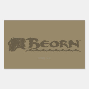 Sticker Rectangulaire Nom de tête d'ours BEORN™