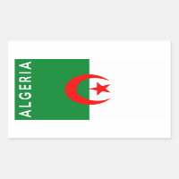 nom du texte du drapeau du pays algérien