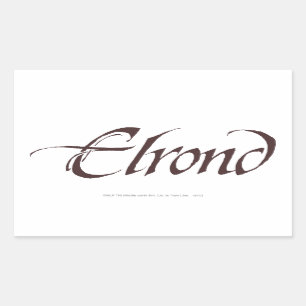 Sticker Rectangulaire Nom ELROND™ Solide