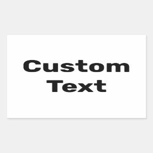 Sticker Rectangulaire Noms personnalisés / personnalisés faits / Custo