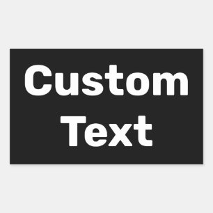 Sticker Rectangulaire Noms personnalisés / personnalisés faits / Customi