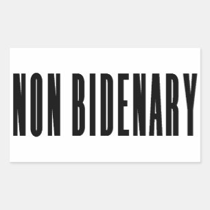 Sticker Rectangulaire Non Bidenary   Anti Joe Biden   Lumière