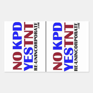 Sticker Rectangulaire Non KPD Oui TNT LG