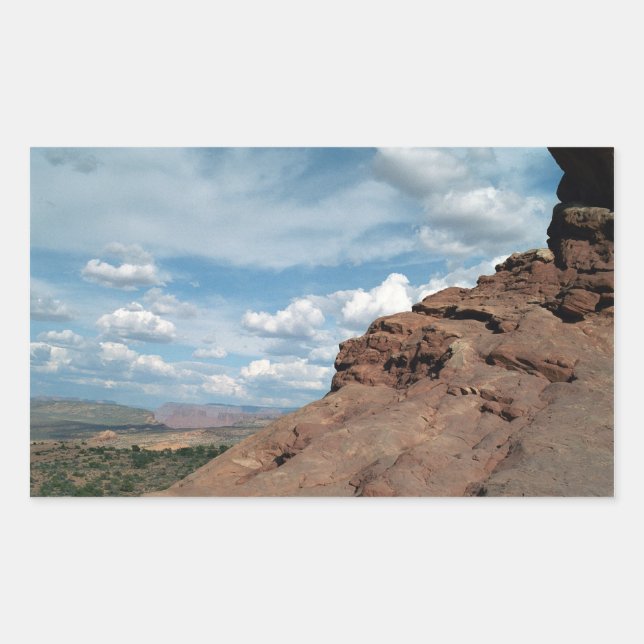 Sticker Rectangulaire North Window Arch Utah Desert Paysage Photo (Devant)