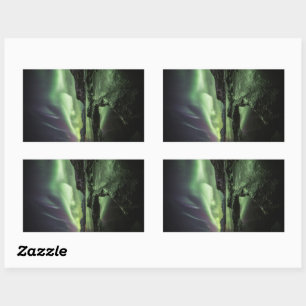 Sticker Rectangulaire Northern Lights Norvège