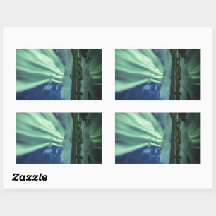 Sticker Rectangulaire Northern Lights Norvège