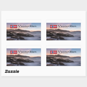 Sticker Rectangulaire Norvège