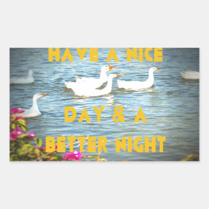 Sticker Rectangulaire Nous laissons toujours nos clients heureux et sati