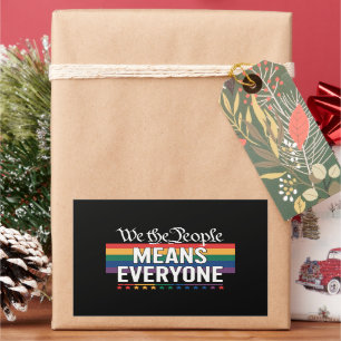 Sticker Rectangulaire Nous Le Peuple Signifie Tout Le Monde Constitution