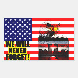 Sticker Rectangulaire Nous N'Oublierons Jamais !