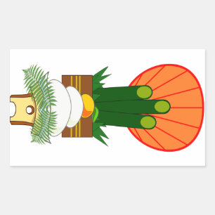Sticker Rectangulaire Nouvel An japonais