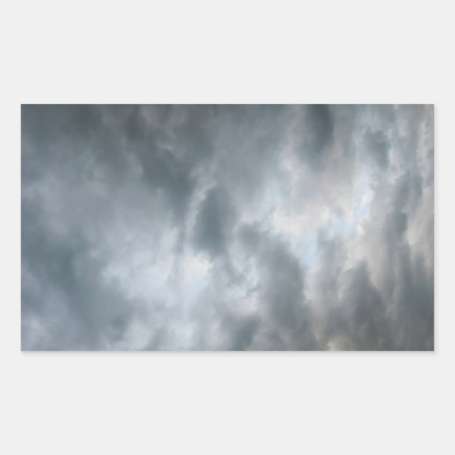 Sticker Rectangulaire Nuages de tempête en panne (Devant)