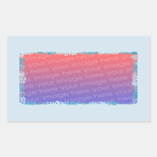 Sticker Rectangulaire Nuances de points bleus, étincelles Ajouter des au