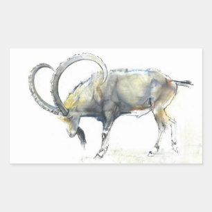 Sticker Rectangulaire Nubian Ibex 2008