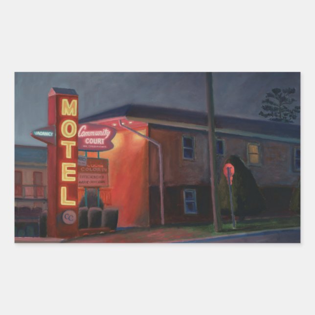 Sticker Rectangulaire Nuit à Broadway 2003 (Devant)