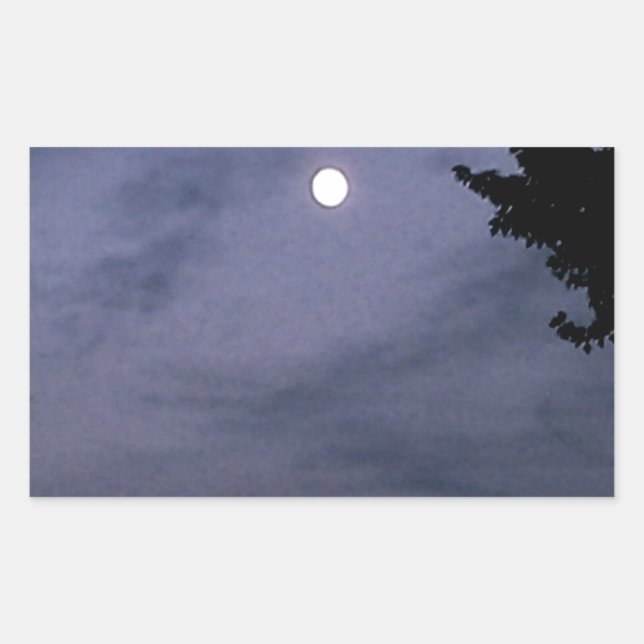 Sticker Rectangulaire Nuit matinale (Devant)