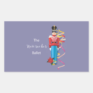 Sticker Rectangulaire Nutcracker Danse Ballet Performance Félicitations